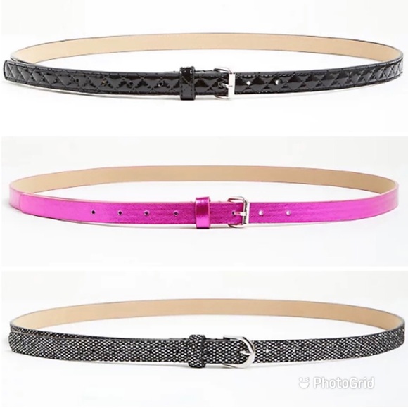 Torrid Set Of 3 Skinny Belts Sz 3x Nwt 